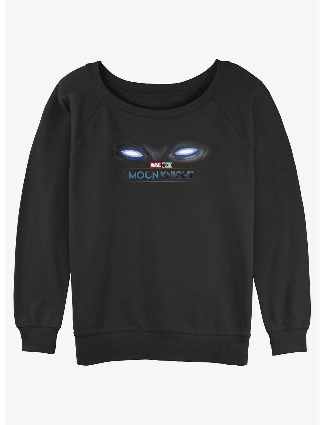 Marvel Moon Knight Moon Eyes Womens Slouchy Sweatshirt, BLACK, hi-res