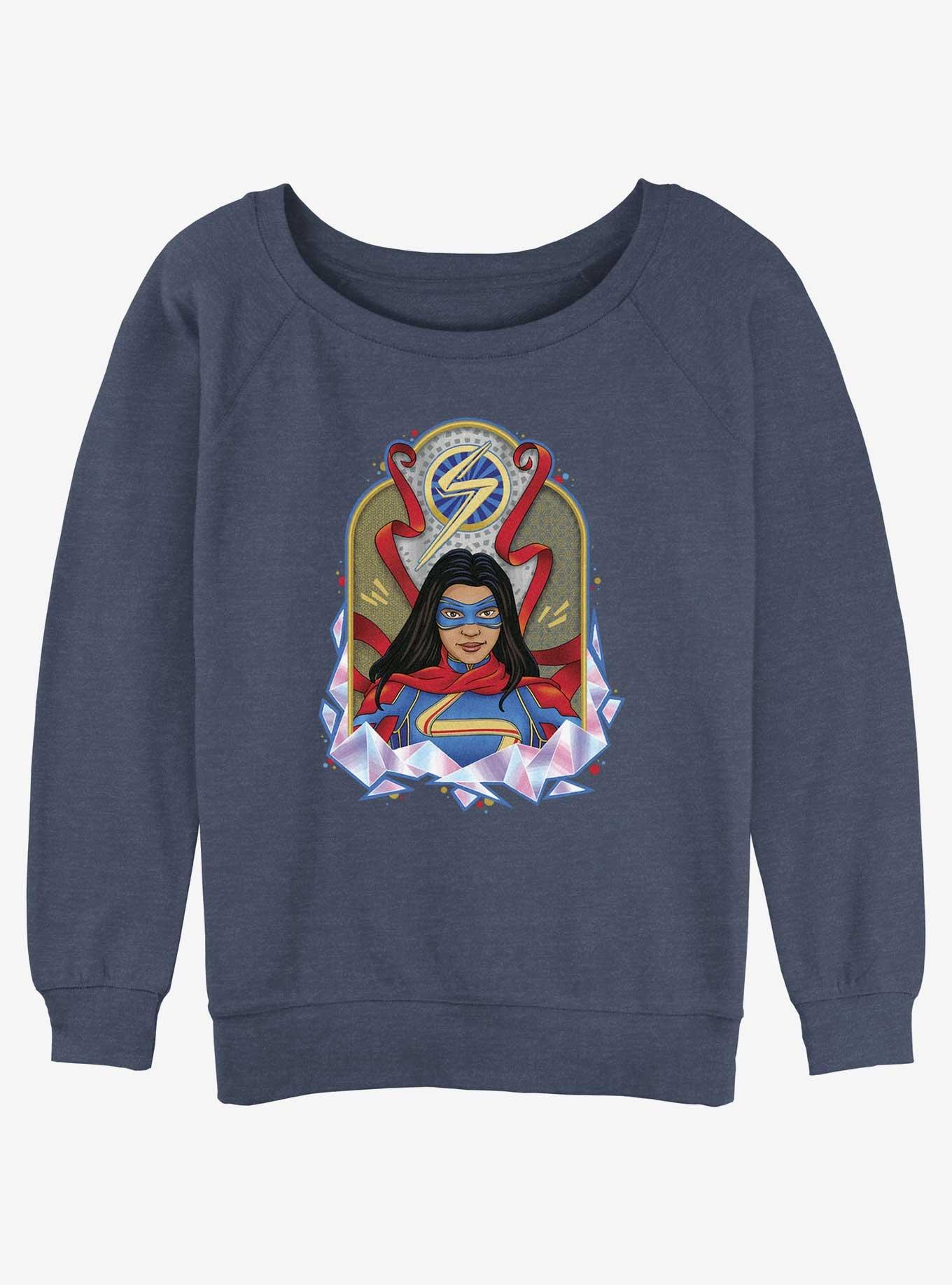 Marvel Ms. Marvel Portrait Womens Slouchy Sweatshirt, , hi-res