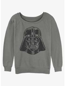 Star Wars Darth Vader Face Womens Slouchy Sweatshirt, , hi-res