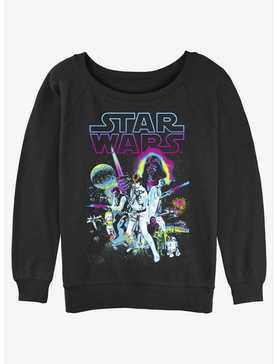 Star Wars Neon Hope Womens Slouchy Sweatshirt, , hi-res