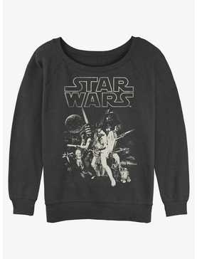 Star Wars Poster Womens Slouchy Sweatshirt, , hi-res