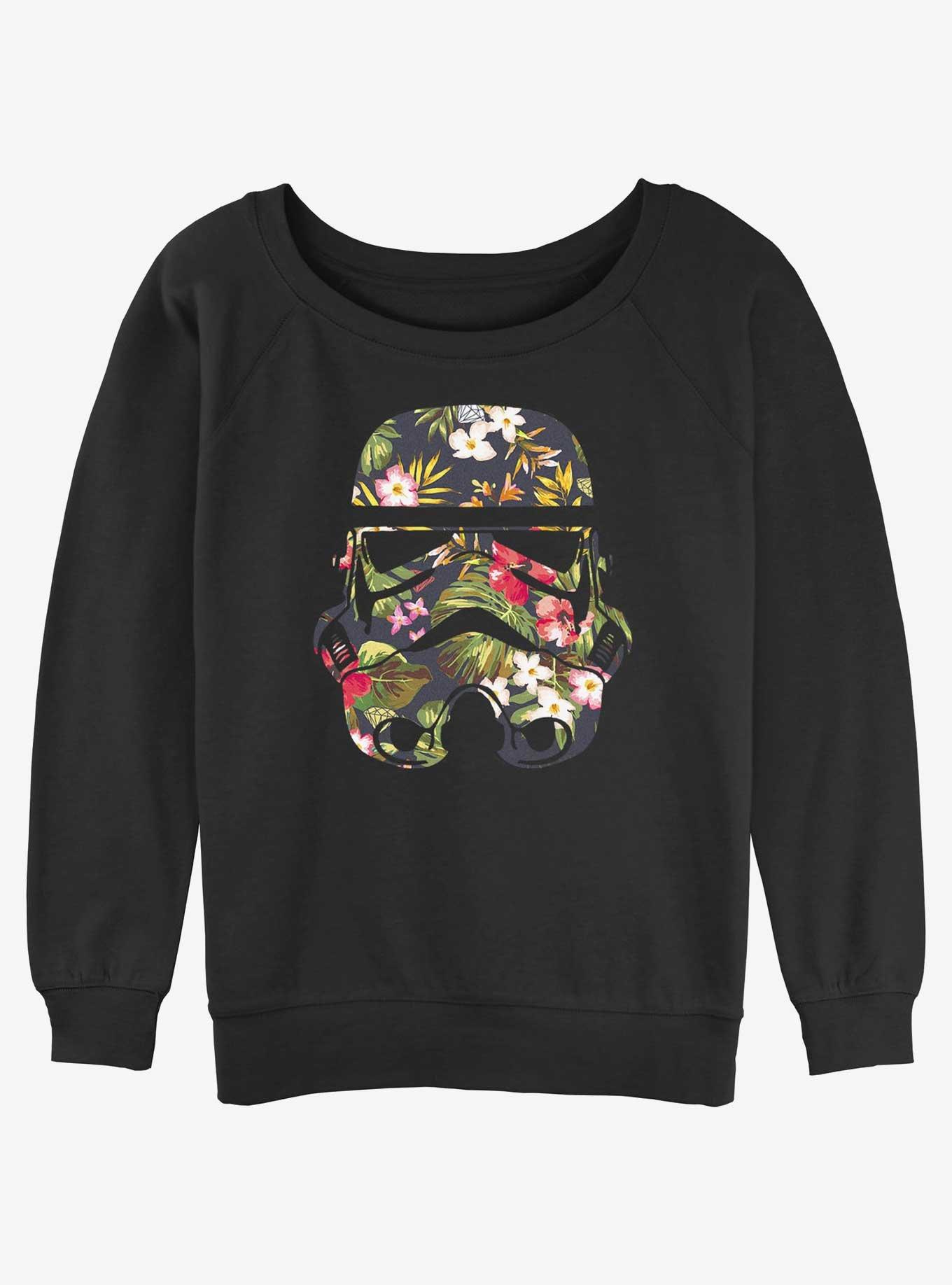 Star Wars Storm Trooper Floral Womens Slouchy Sweatshirt, , hi-res