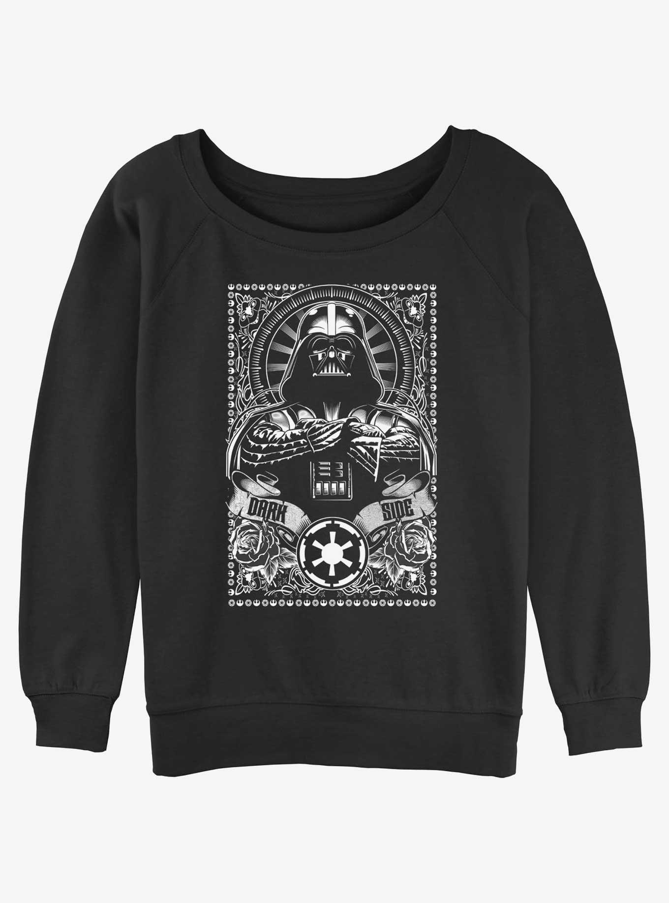 Star Wars Vader Dark Side Womens Slouchy Sweatshirt, BLACK, hi-res