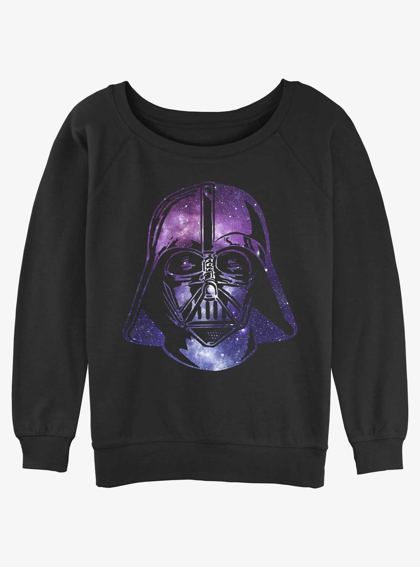 Star Wars Vader Space Helmet Womens Slouchy Sweatshirt, BLACK, hi-res