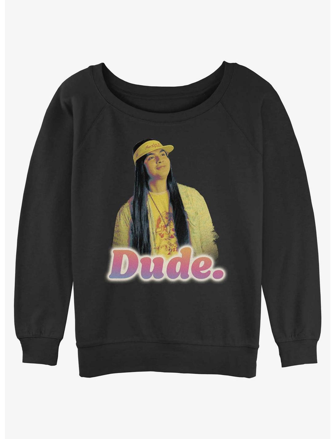 Stranger Things Argyle Dude Womens Slouchy Sweatshirt, BLACK, hi-res