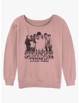 Stranger Things Group Focus Womens Slouchy Sweatshirt, , hi-res