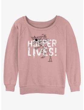 Stranger Things Hopper Lives Womens Slouchy Sweatshirt, , hi-res