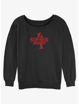 Stranger Things Season 4 Logo Womens Slouchy Sweatshirt, , hi-res