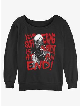 Stranger Things Vecna Suffering At An End Womens Slouchy Sweatshirt, , hi-res