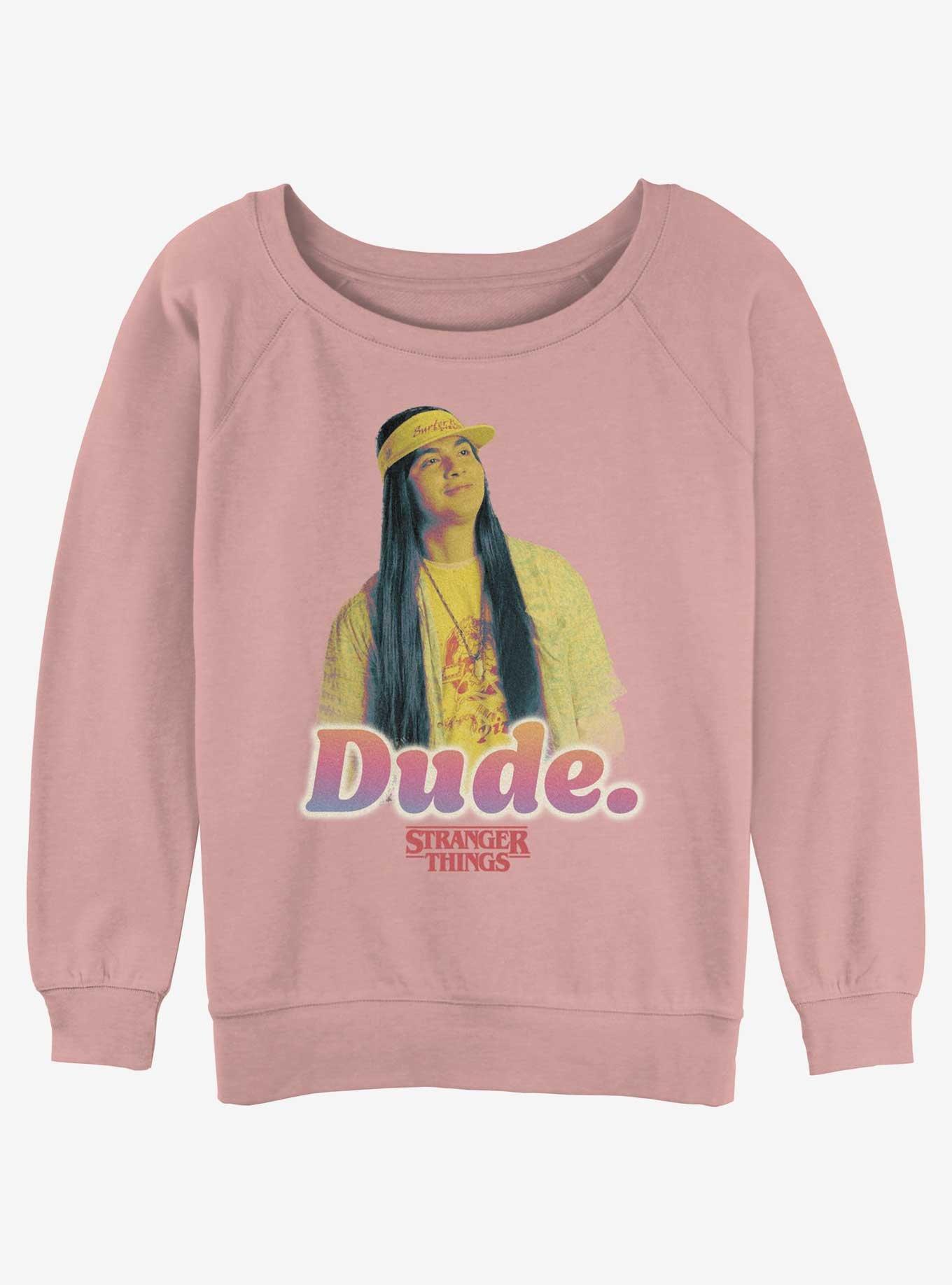 Stranger Things Argyle Surfer Dude Womens Slouchy Sweatshirt, , hi-res