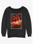 Stranger Things The Party Womens Slouchy Sweatshirt, BLACK, hi-res