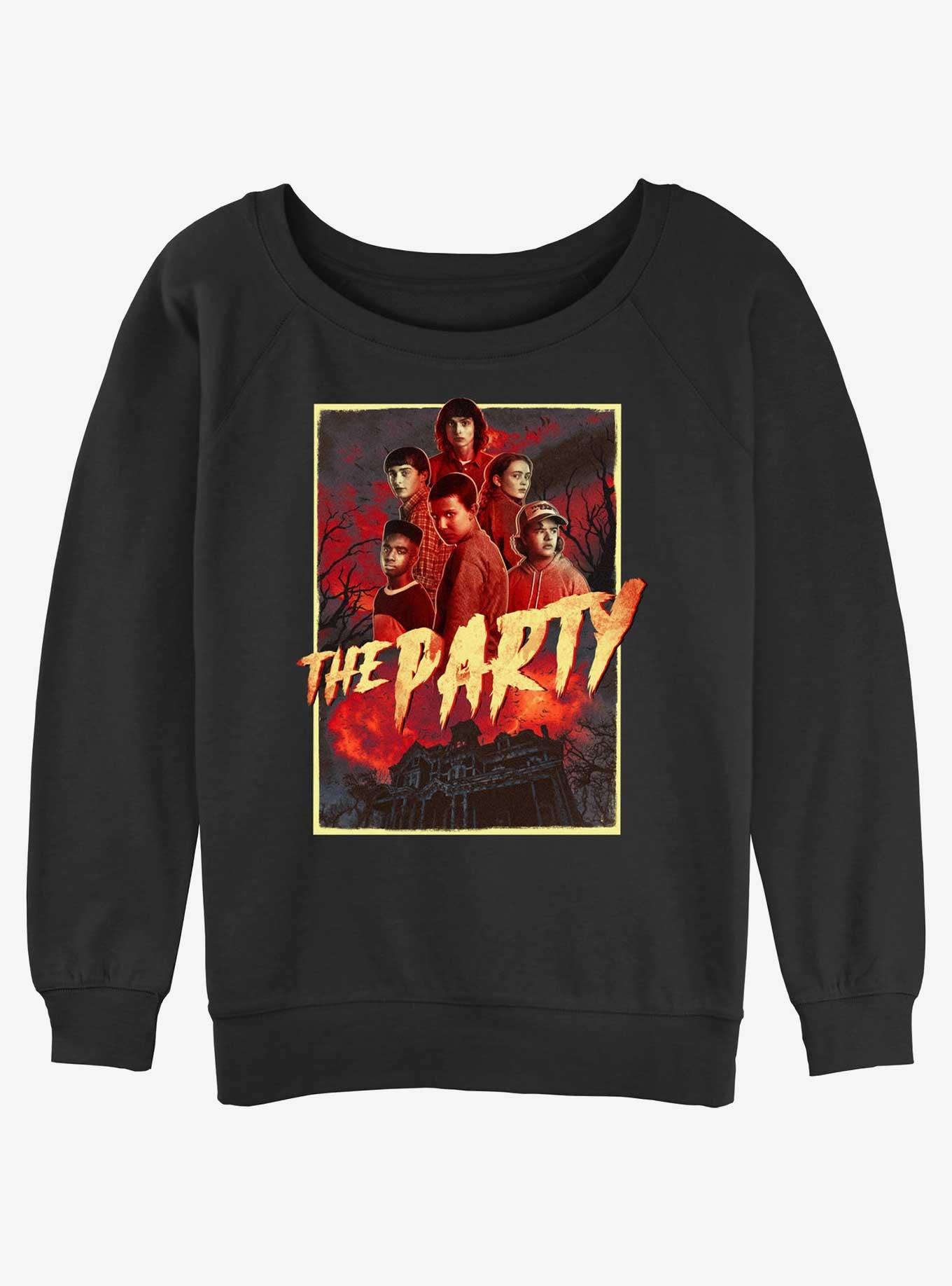Stranger Things The Party Womens Slouchy Sweatshirt, , hi-res