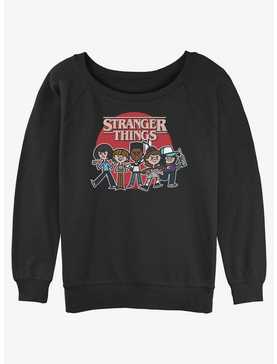 Stranger Things Toon Gang Womens Slouchy Sweatshirt, , hi-res