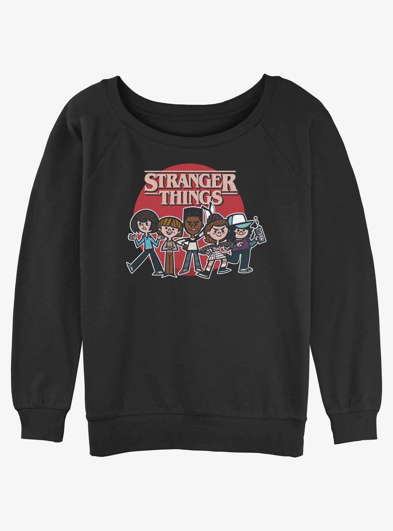 Stranger Things Toon Gang Womens Slouchy Sweatshirt, , hi-res