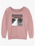 Stranger Things Upside Down Photo Womens Slouchy Sweatshirt, DESERTPNK, hi-res