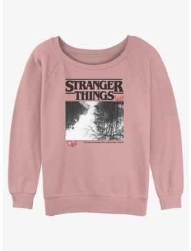 Stranger Things Upside Down Photo Womens Slouchy Sweatshirt, , hi-res