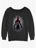 Stranger Things Vecna and Eleven Womens Slouchy Sweatshirt, BLACK, hi-res