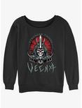 Stranger Things Vecna Tombstone Badge Womens Slouchy Sweatshirt, BLACK, hi-res