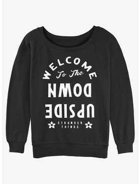 Stranger Things Welcome To The Upside Down Womens Slouchy Sweatshirt, , hi-res