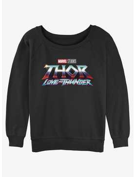 Marvel Thor: Love and Thunder Logo Womens Slouchy Sweatshirt, , hi-res