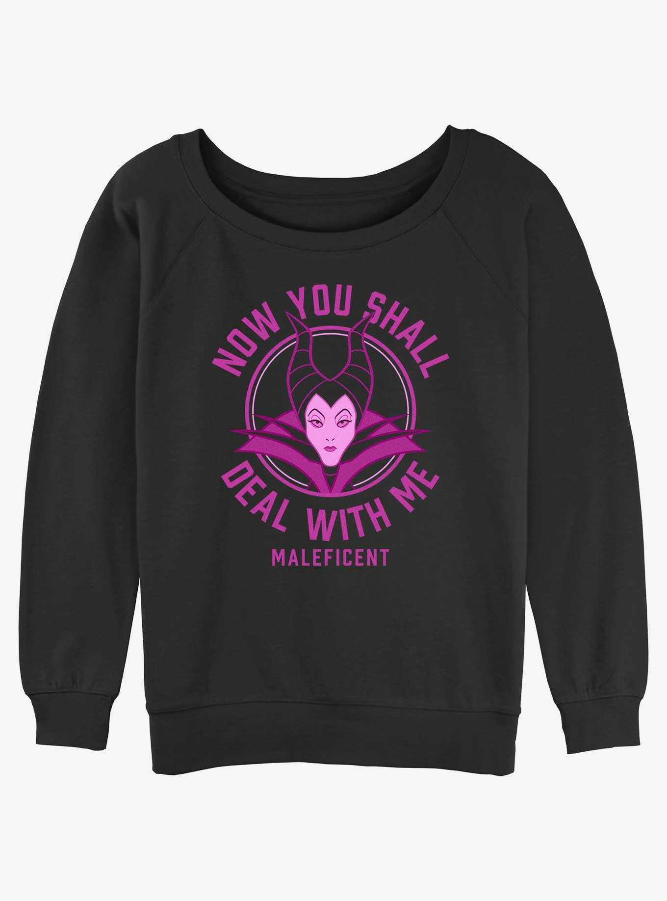 Disney Villains Deal With Maleficent Womens Slouchy Sweatshirt, , hi-res