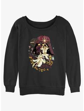 Star Wars Japanese Art Inspired Two Hopes Luke and Leia Womens Slouchy Sweatshirt, , hi-res