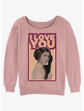Star Wars Leia Love Womens Slouchy Sweatshirt, , hi-res
