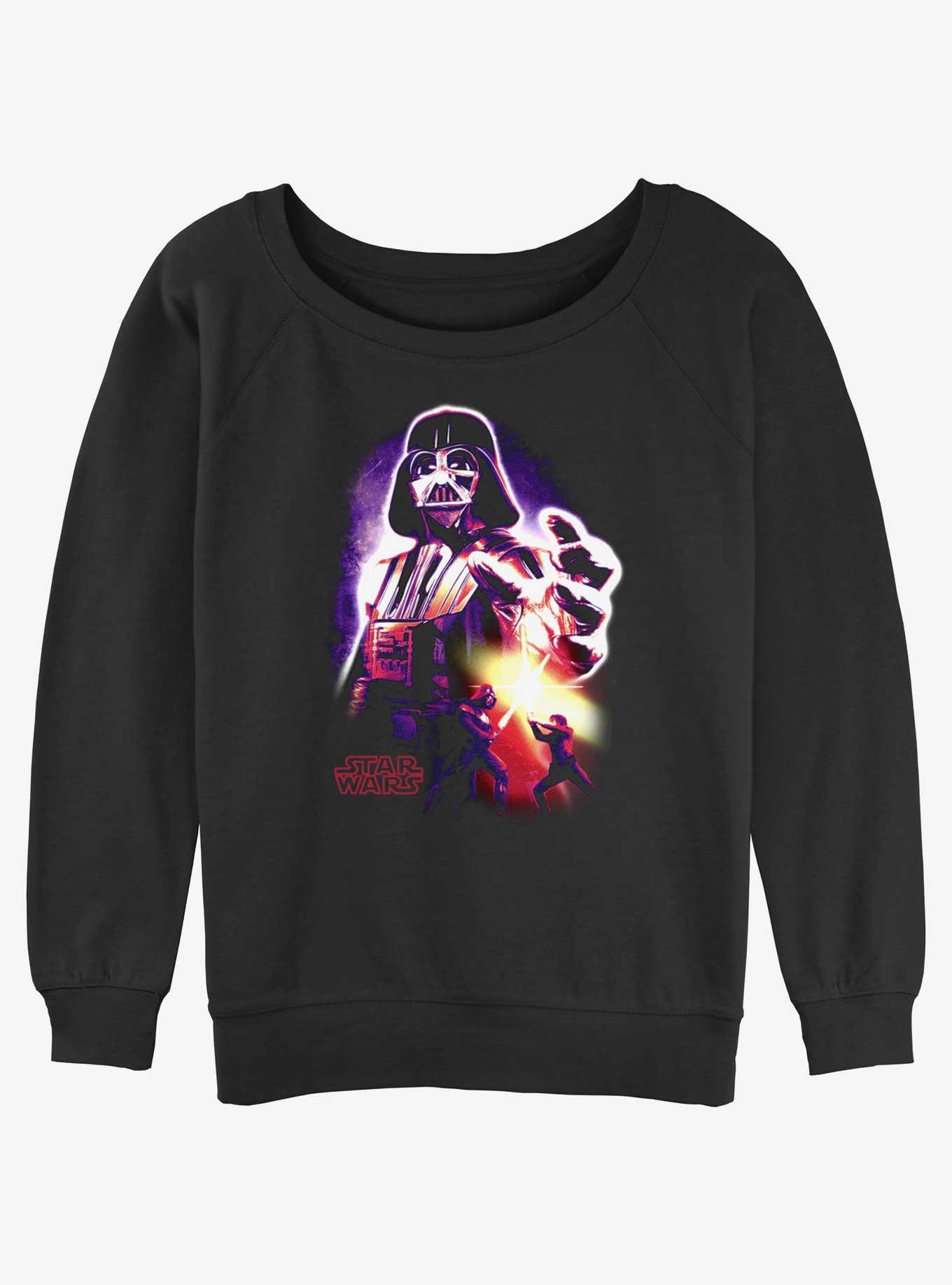 Star Wars Neon Vader Womens Slouchy Sweatshirt, , hi-res