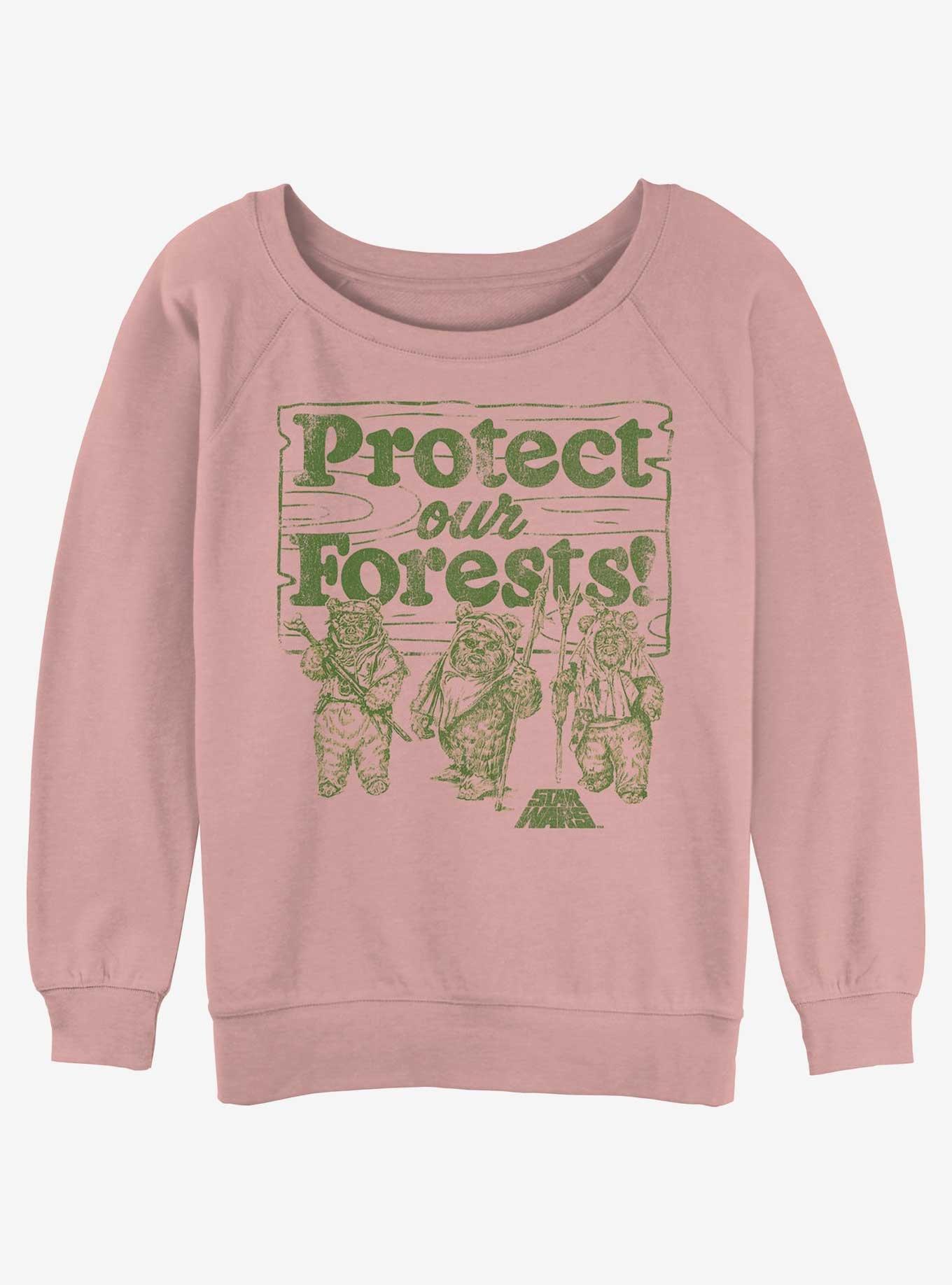Star Wars Protect Our Forests Womens Slouchy Sweatshirt, , hi-res