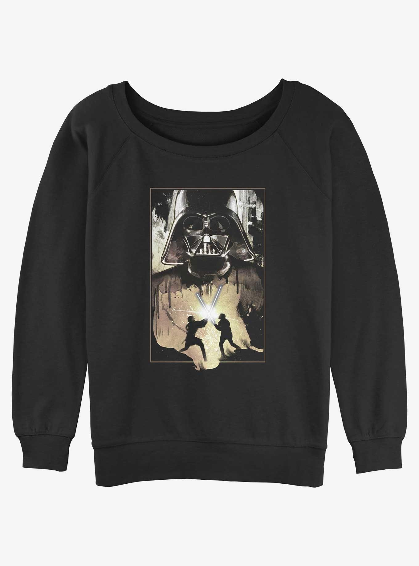 Star Wars Raw Battle Womens Slouchy Sweatshirt, BLACK, hi-res