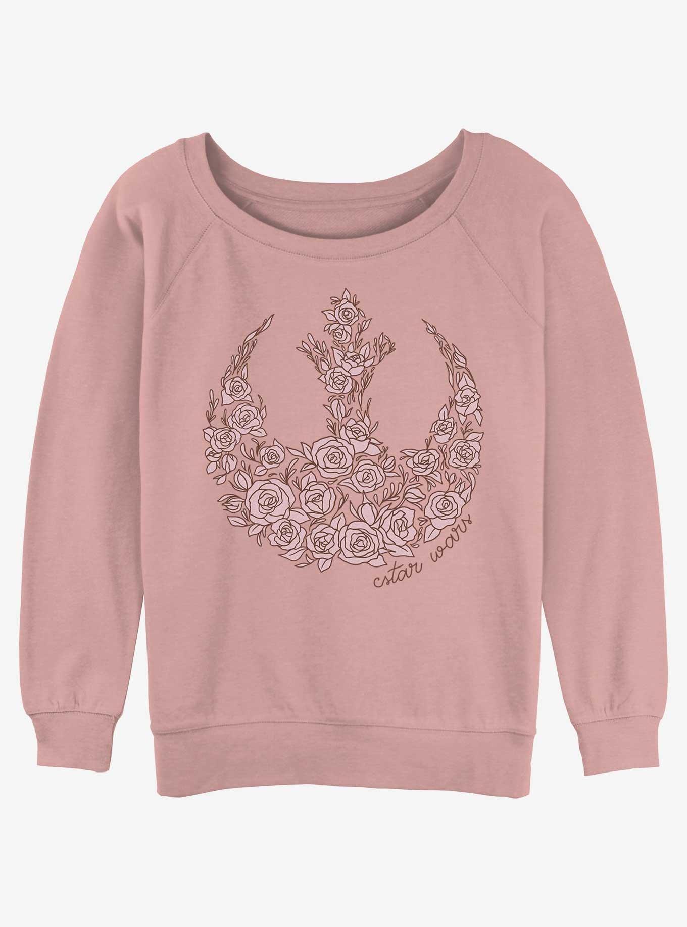 Star Wars Rose Rebel Womens Slouchy Sweatshirt, , hi-res