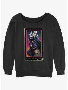 Star Wars VHS Stars Womens Slouchy Sweatshirt, , hi-res