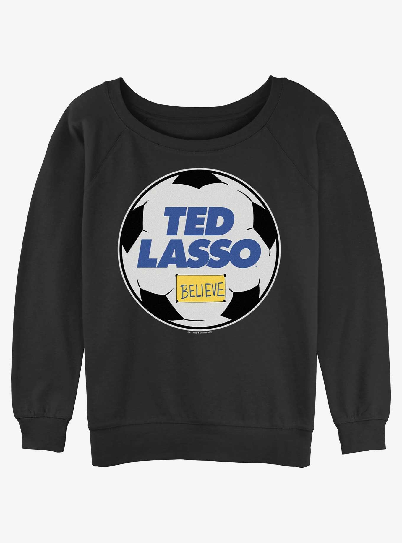 Ted Lasso Goofball Womens Slouchy Sweatshirt, BLACK, hi-res