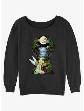 Disney Tinker Bell Keyhole To Neverland Womens Slouchy Sweatshirt, , hi-res