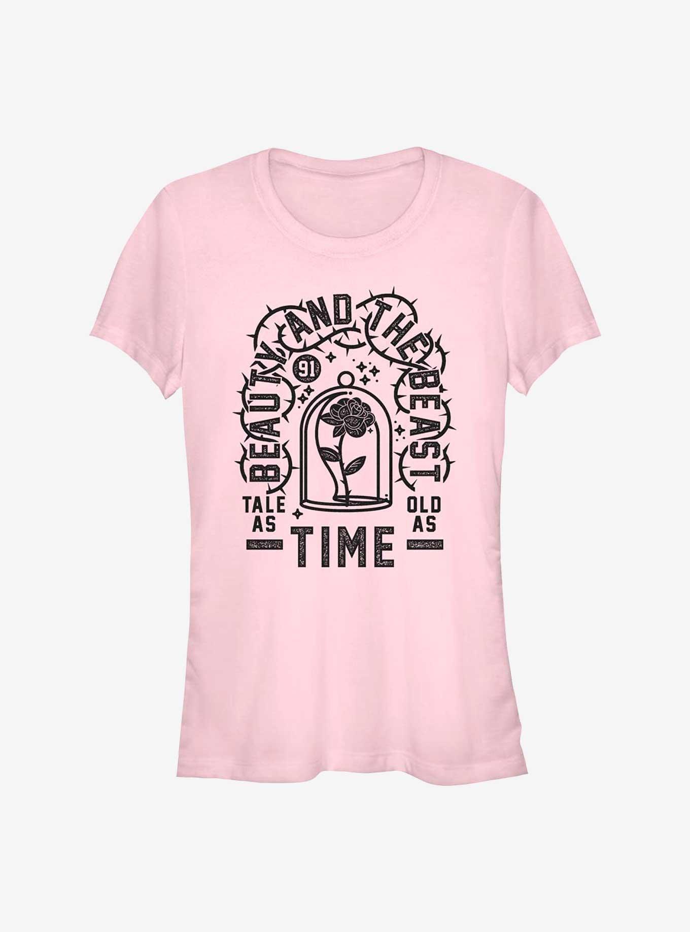 Disney Batb Tale As Old As Time Tat Look Girls T-Shirt, LIGHT PINK, hi-res