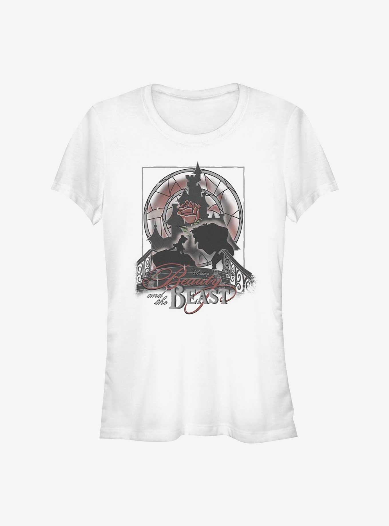 Disney Beauty And The Beast Ballroom Bow Girls T-Shirt