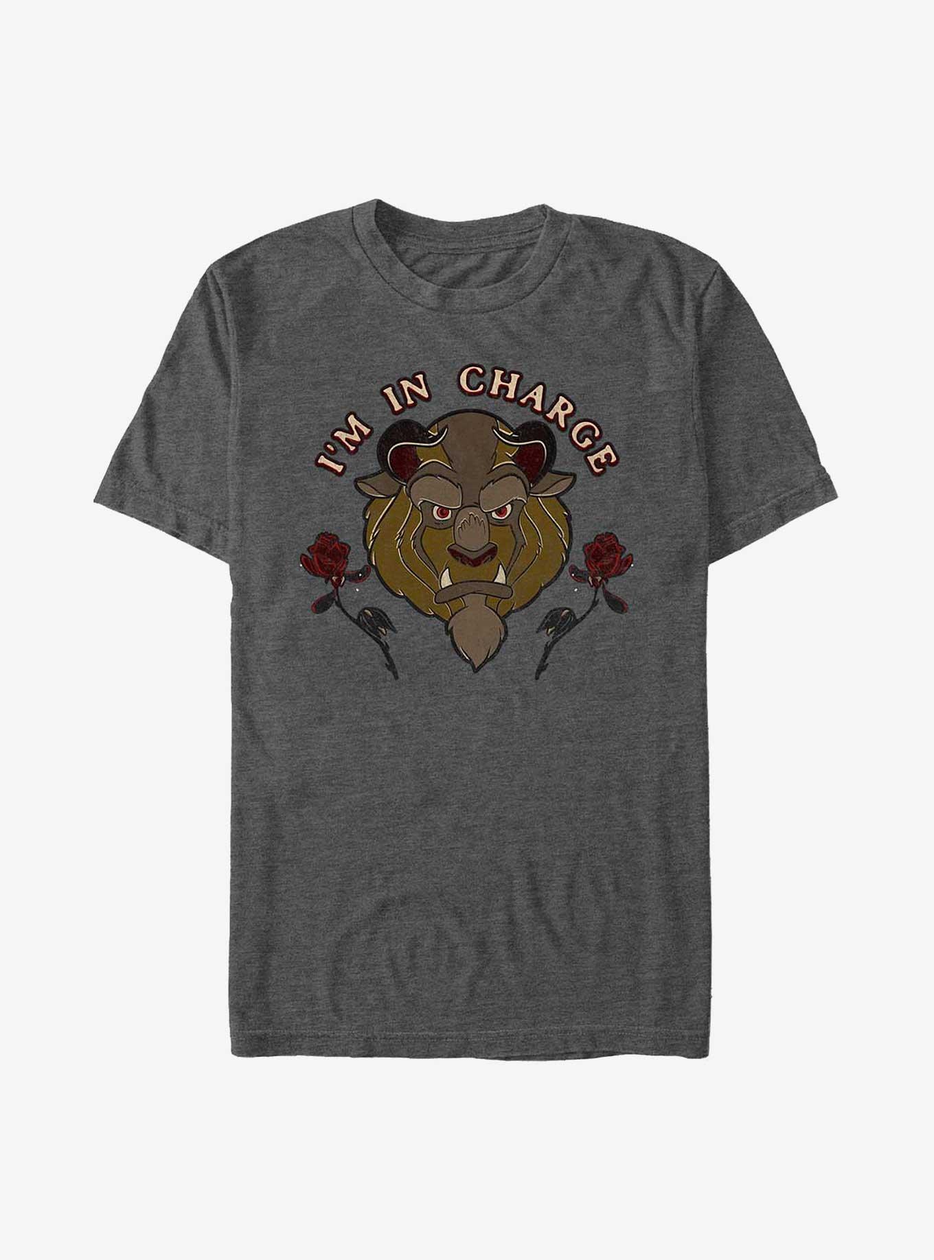 Disney Beauty And The Beast Im In Charge T-Shirt, CHAR HTR, hi-res