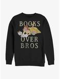 Disney Beauty Beast Books Over Bros Girls Sweatshirt, BLACK, hi-res