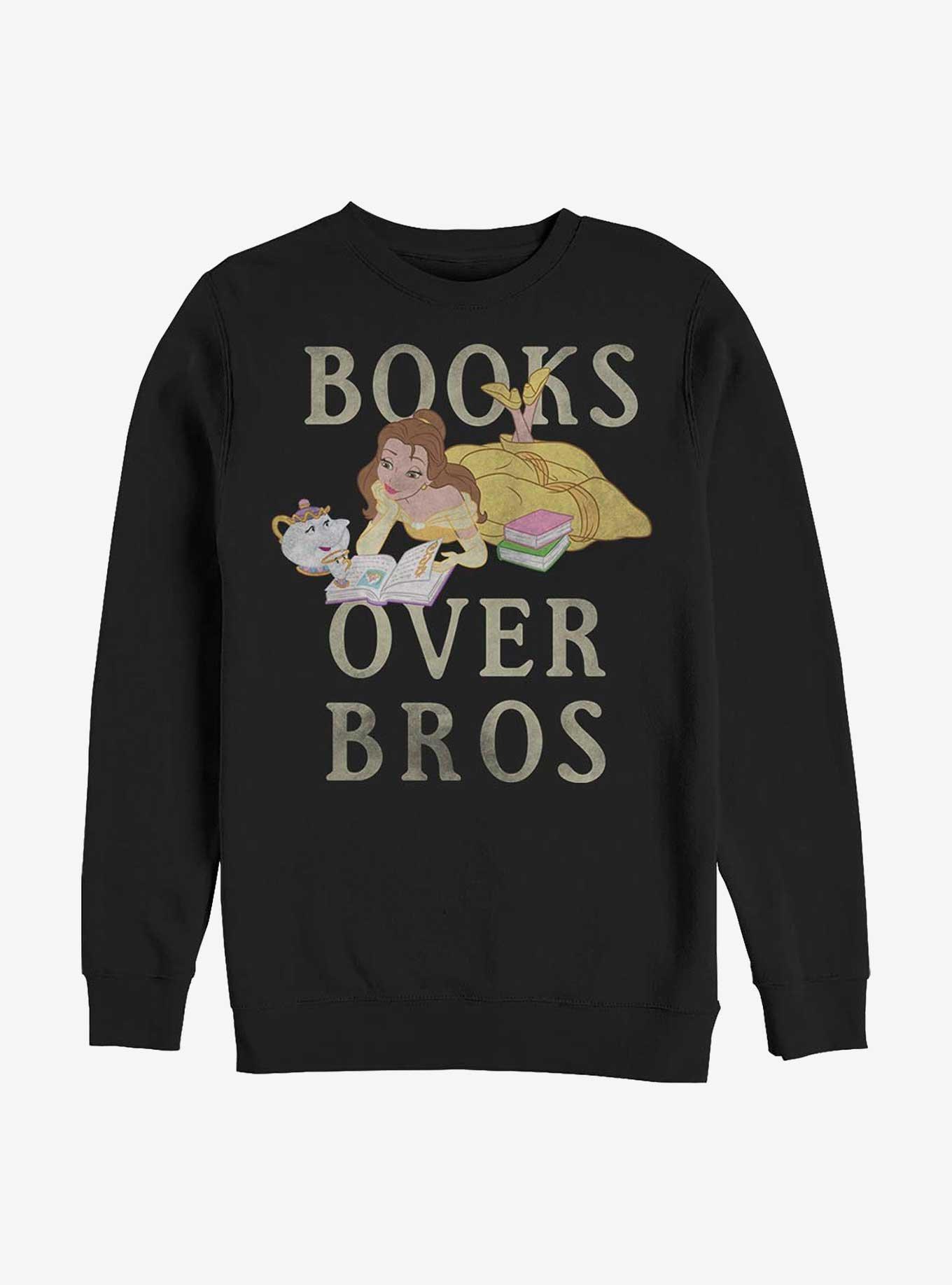 Disney Beauty Beast Books Over Bros Girls Sweatshirt, , hi-res