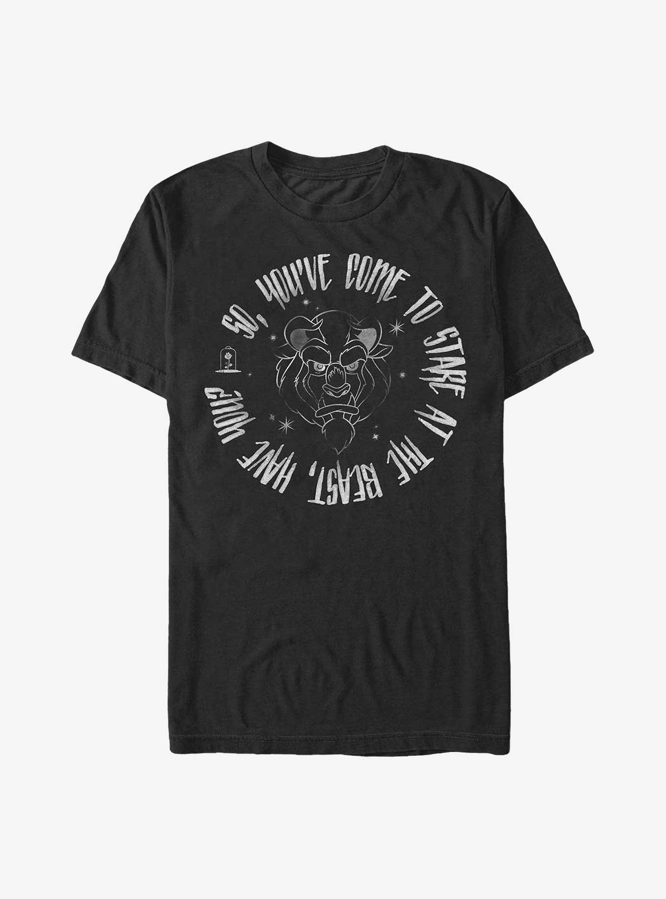 Disney Beauty Beast Stare At The Beast T-Shirt, BLACK, hi-res