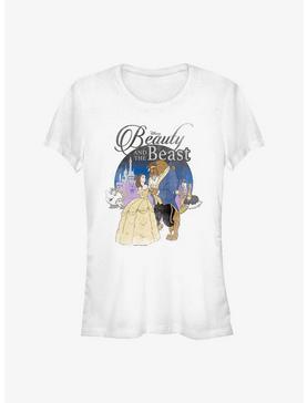 Disney Beauty Beast Vintage Look Poster Girls T-Shirt, , hi-res