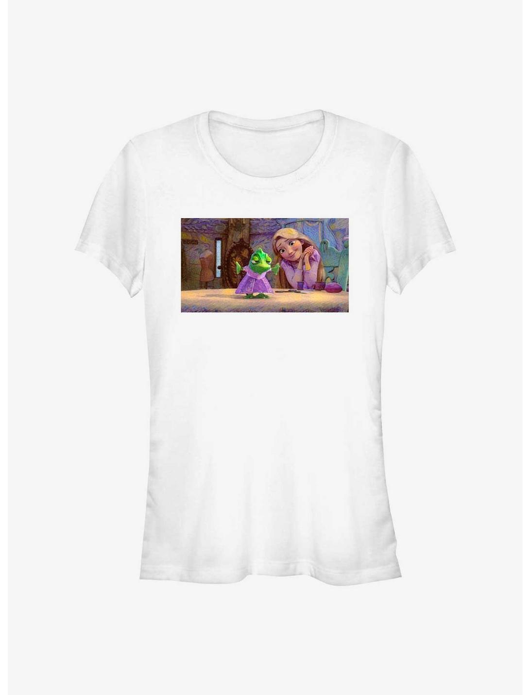 Disney Tangled Pascal Art Mood Girls T-Shirt, WHITE, hi-res