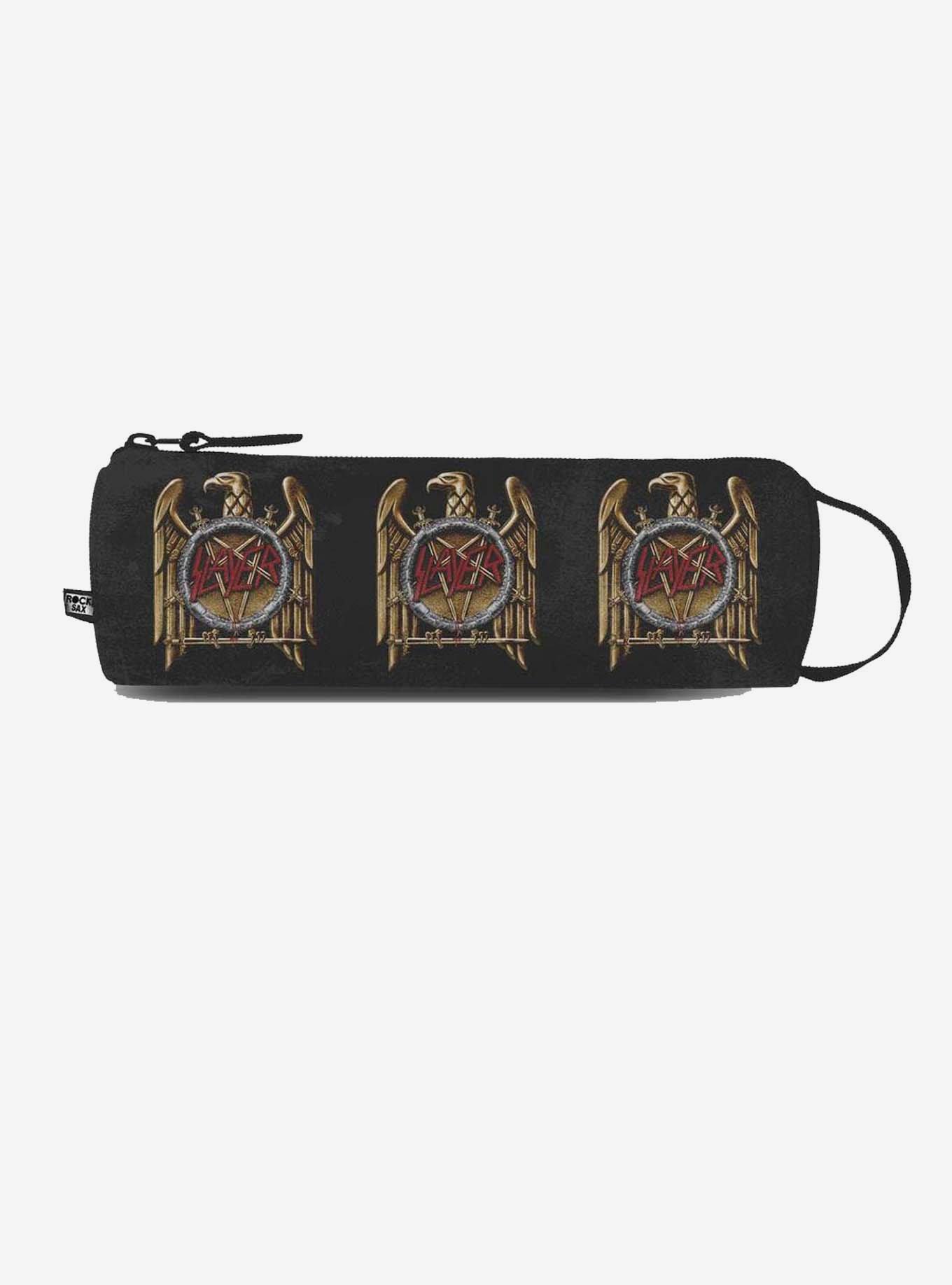 Rocksax Slayer Gold Eagle Pencil Case, , hi-res