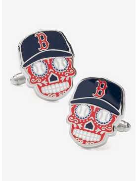 Boston Red Sox Sugar Skull Cufflinks, , hi-res
