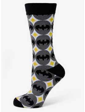 DC Comics Batman Circle Gray Black Men's Socks, , hi-res