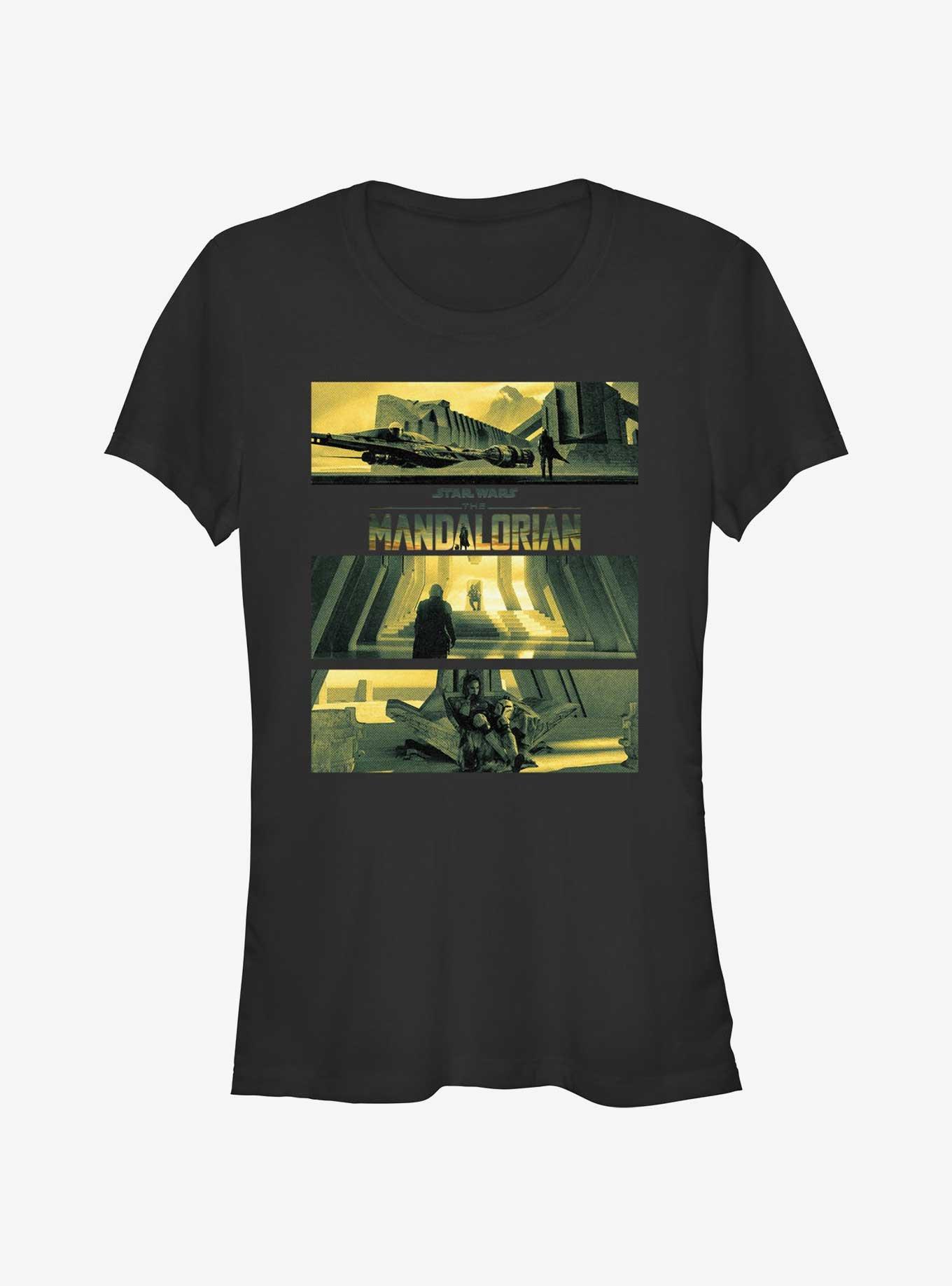 Star Wars The Mandalorian Bo-Katan's Castle On Kalevala Girls T-Shirt, BLACK, hi-res