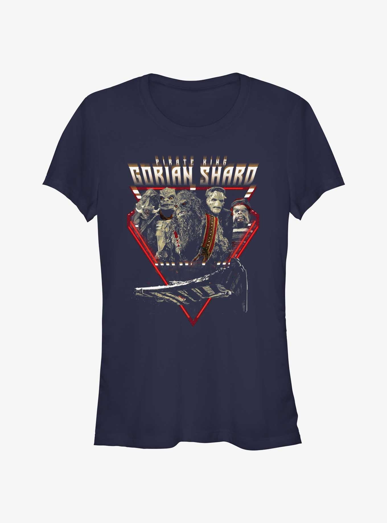 Star Wars The Mandalorian Pirate King Gorian Shard Girls T-Shirt, NAVY, hi-res