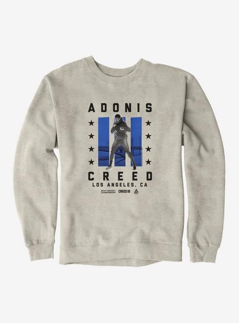 Creed III Adonis Creed LA Heavyweight Championship Sweatshirt WHITE BoxLunch