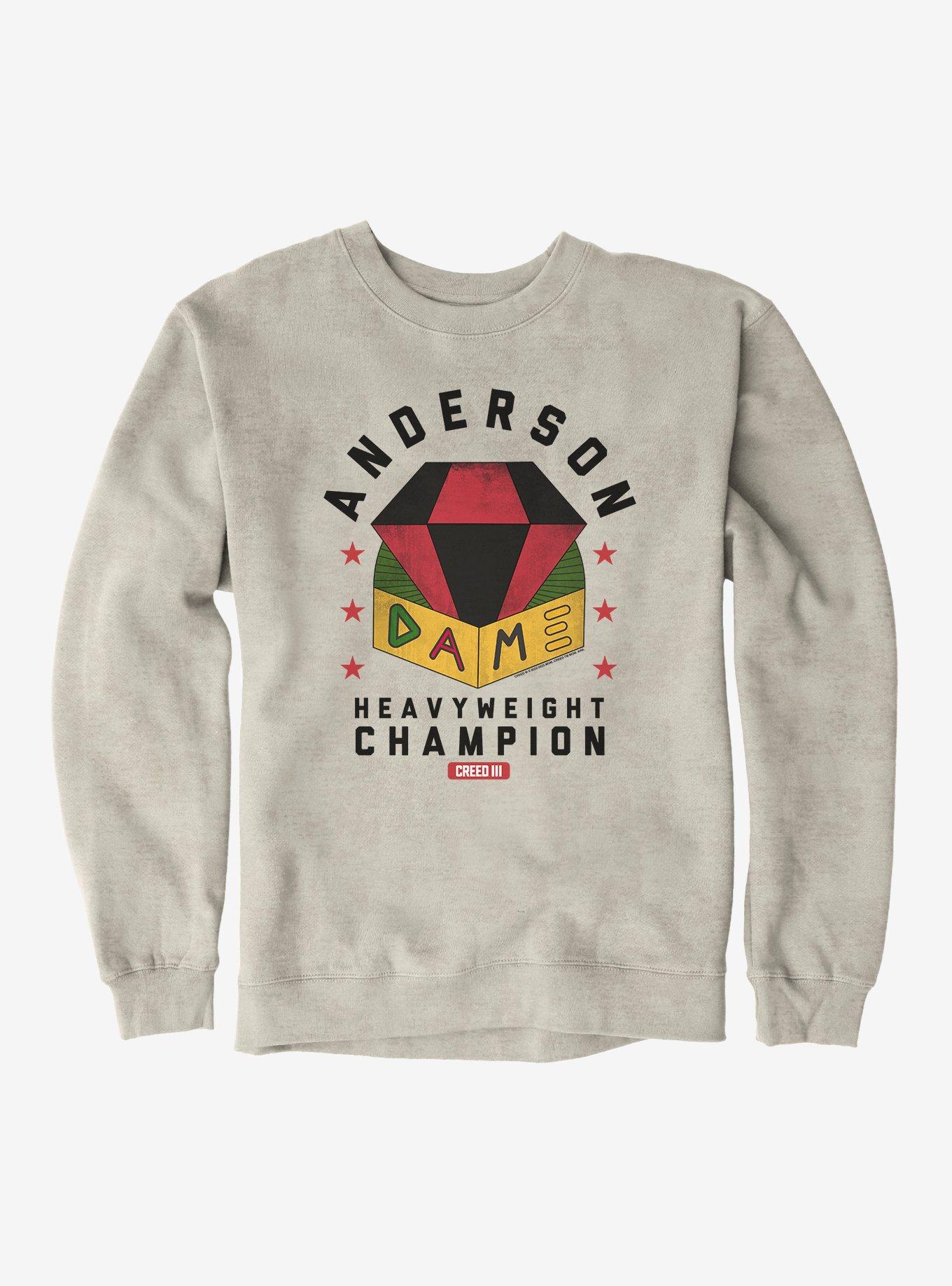 Creed III Anderson Dame Heavyweight Sweatshirt - WHITE | BoxLunch