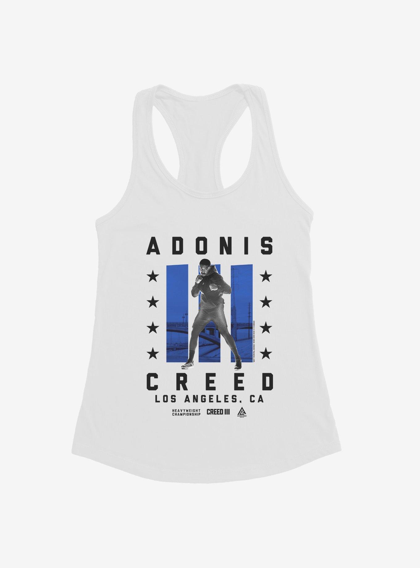 Creed III Adonis Creed LA Heavyweight Championship Womens Tank Top, WHITE, hi-res